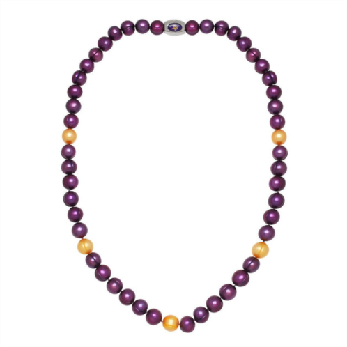 Honora minnesota vikings pearl necklace in purple