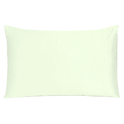 Homezia ivory dreamy set of 2 silky satin standard pillowcases