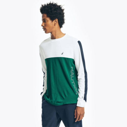 Nautica mens big & tall navtech colorblock long-sleeve t-shirt