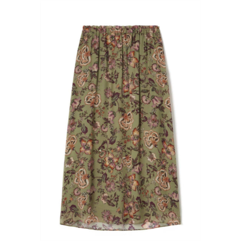 Louise Misha womens yunga skirt in khaki tropical loon