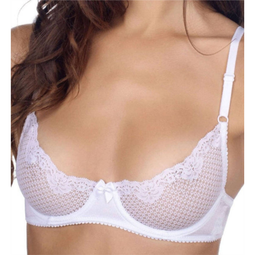 Timpa Lingerie duet lace underwire demi bra in white