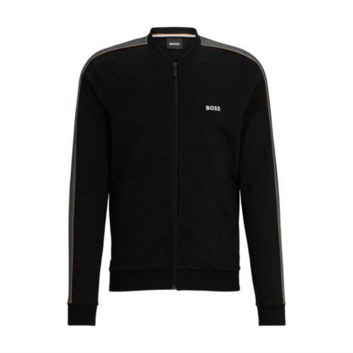 BOSS zip-up jacket with embroidered logo