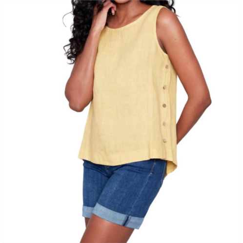 CHARLIE B linen tank top in celedon