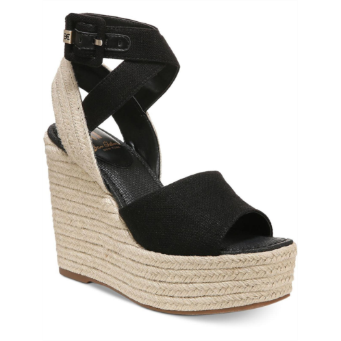 Sam Edelman vada womens canvas wedge platform sandals