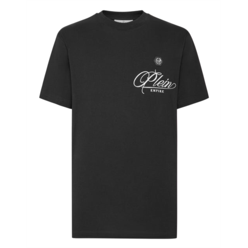 PHILIPP PLEIN t-shirt round neck ss with crystals