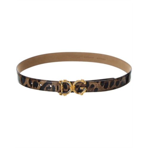 Dolce & Gabbana dg logo leather belt