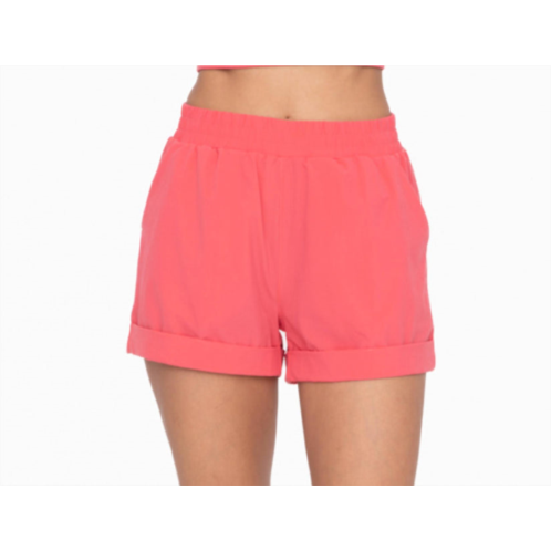 Mono b athletic cuff shorts in punch