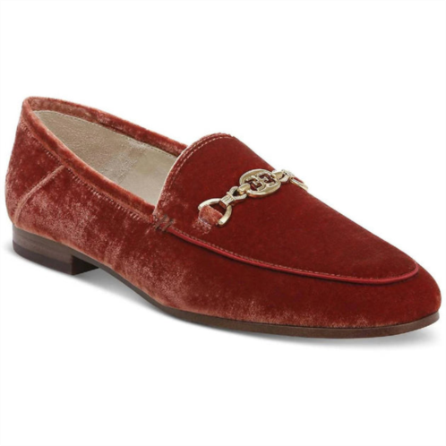 Sam Edelman loraine prima bit loafer in canyon orange velvet