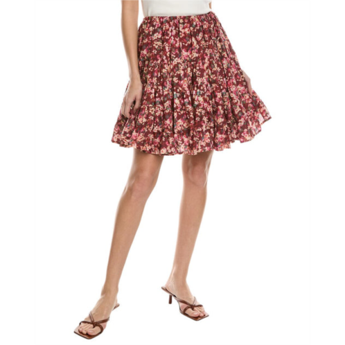 Merlette hill print skirt