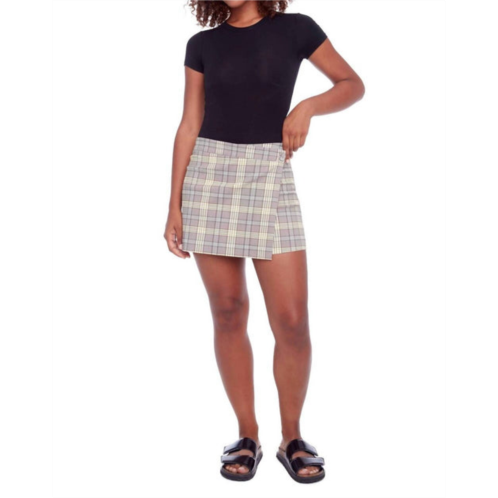 Iltm shira plaid skort in boomer plaid