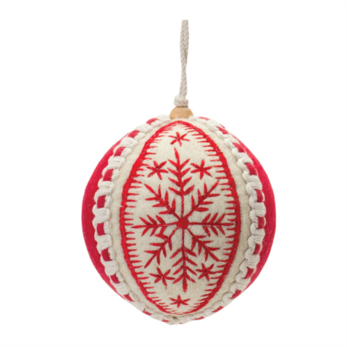 HouzBling ball ornament (set of 4) 4d wool