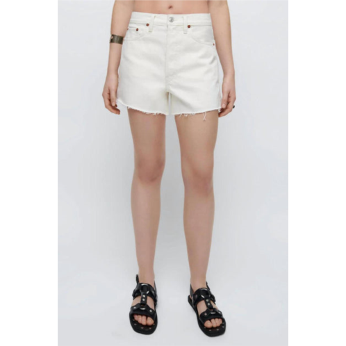 RE/DONE 90s low slung short in vintage white