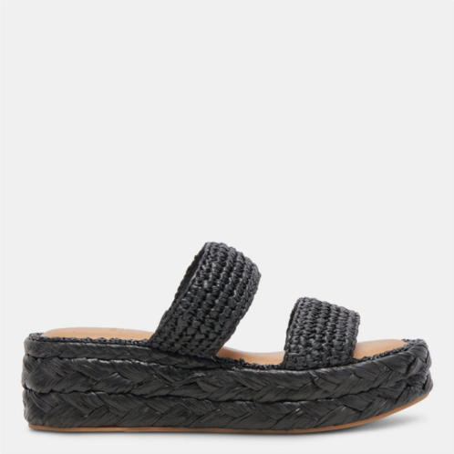 Dolce Vita corla sandals onyx raffia