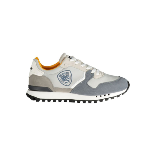 Blauer polyester mens sneaker