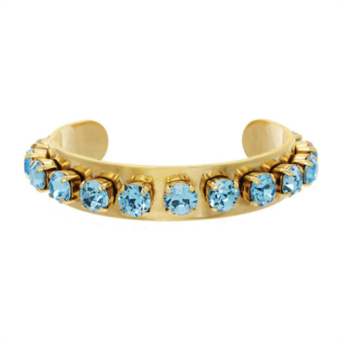 TOVA womens nyon cuff bracelet in aquamarine