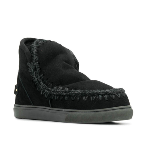 Mou womens logo eskimo ankle boot in black