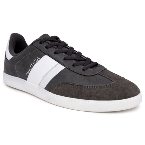 Nautica mens logo lace-up sneaker