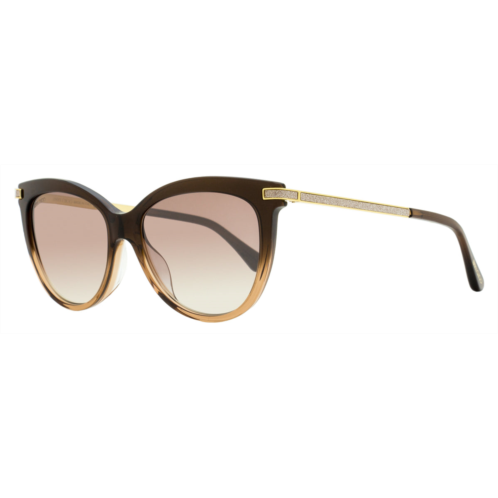 Jimmy Choo womens oval sunglasses axelle /g 0mynq brown-sand 56mm