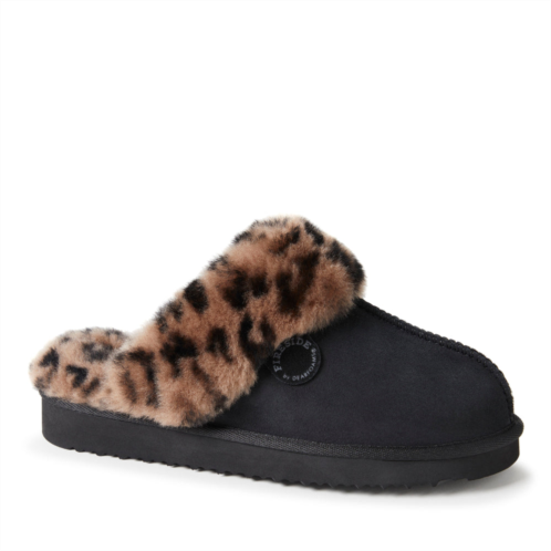 Dearfoams fireside by womens sydney genuine shearling scuff