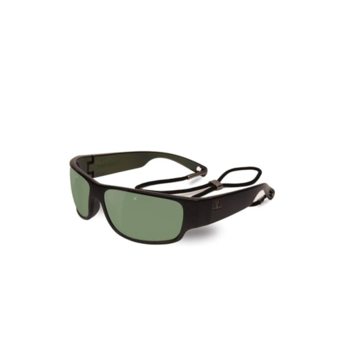 VUARNET unisex 1621 sunglasses in matte black,dark green