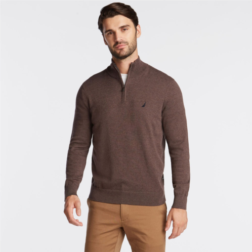 Nautica mens big & tall quarter navtech sweater