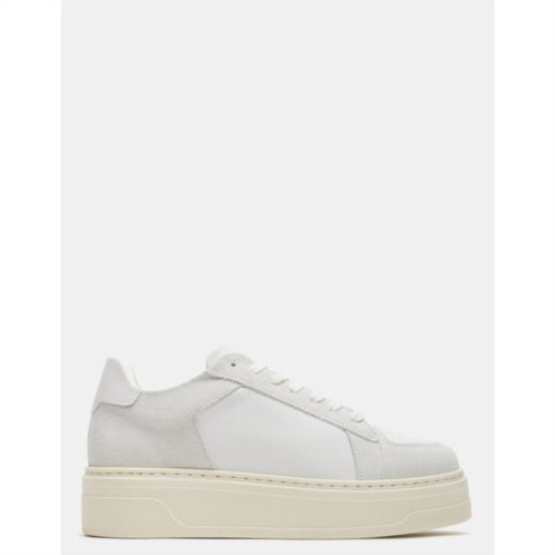 Steve Madden domino white leather