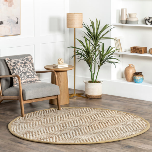 NuLOOM vania chevron jute area rug