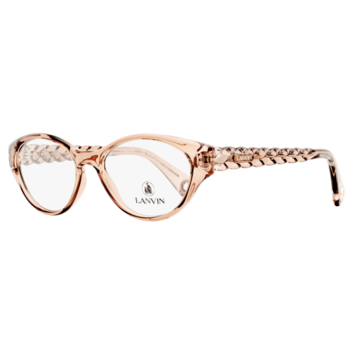 Lanvin womens oval eyeglasses lnv2623 610 rose/gold 52mm