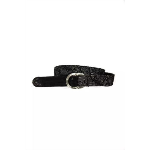 BYBLOS elegant textu weave leather womens belt