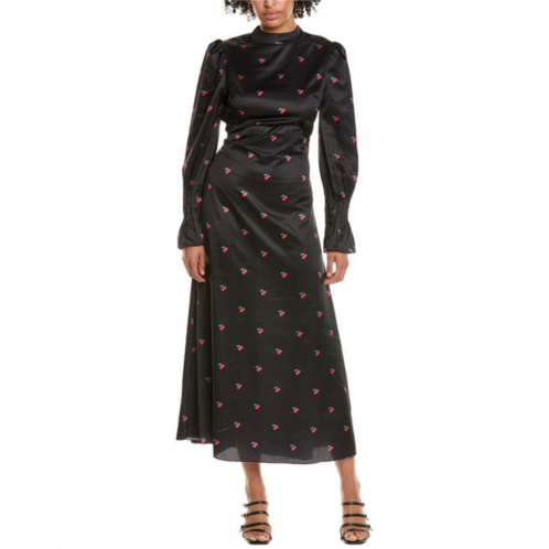 Madison Miles puff sleeve maxi dress