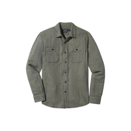 Grayers houndstooth double cloth workshirt in sage