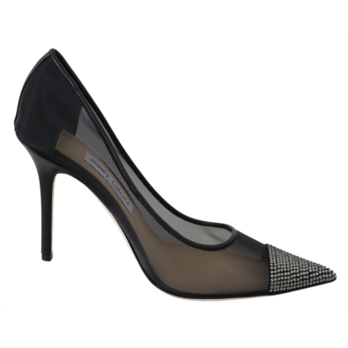 Jimmy Choo elegant mesh crystal womens pumps