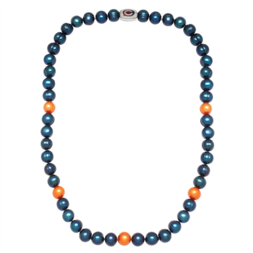 Honora chicago bears pearl necklace in blue