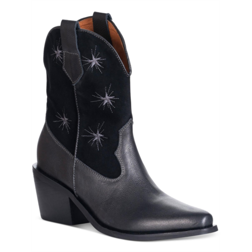 Silvia Cobos galaxy stars womens leather pull on booties