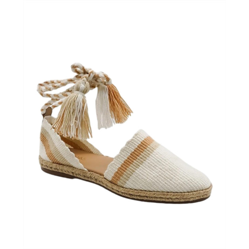 KAANAS womens taya espadrille sandals in ivory