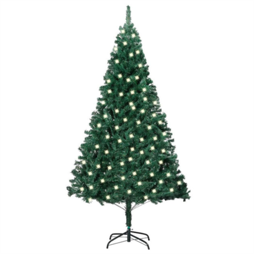 VidaXL artificial pre-lit christmas tree with thick branches green 47.2