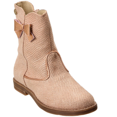 Naturino morein lizard-embossed leather boot