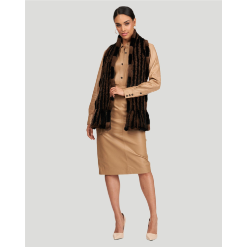 Gorski knit mink stole