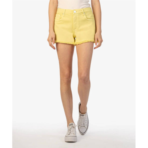 KUT FROM THE KLOTH high rise short in lemon drop