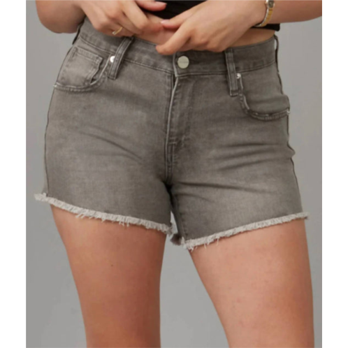 LOLA JEANS liana high rise shorts in mid ash