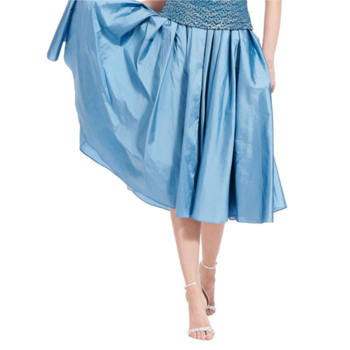 EMILY SHALANT spring taffeta tea length midi skirt