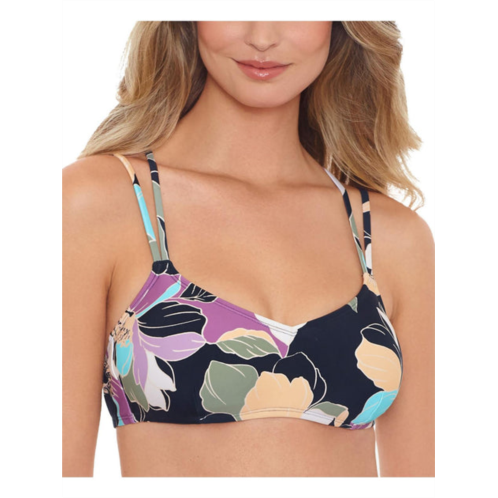 Salt + Cove womens floral bikini bikini swim top