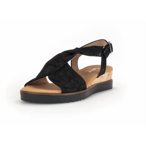 GABOR women twist sandal in black