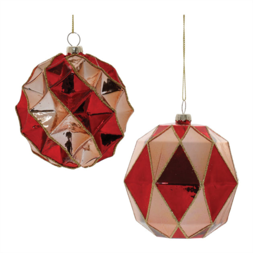 HouzBling ornament (set of 6) 4.5h, 5h glass