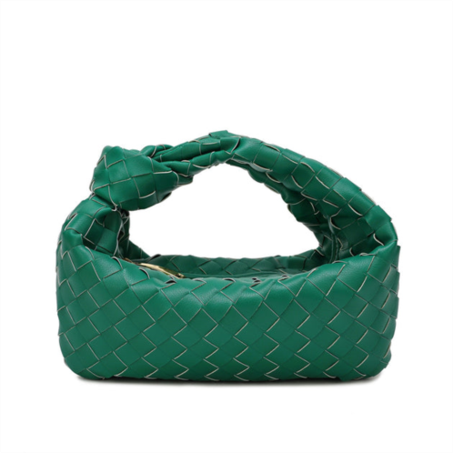 Tiffany & Fred woven sheepskin knot pouch bag