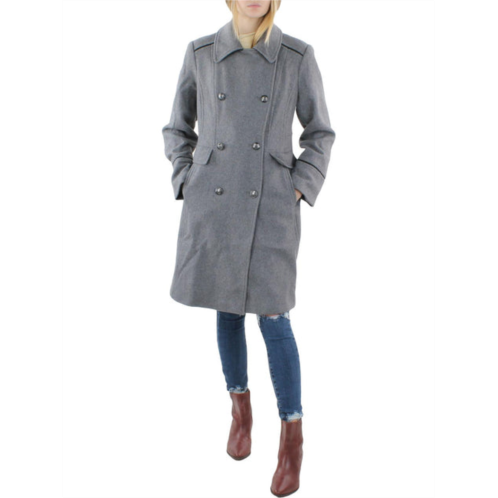 Vince Camuto womens wool blend double breasted wool coat