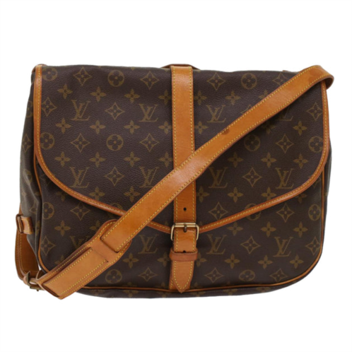 Louis Vuitton saumur 35 canvas shoulder bag (pre-owned)