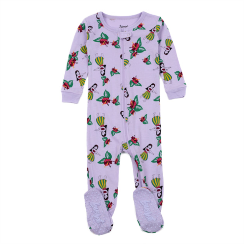 Leveret kids footed cotton pajamas hula