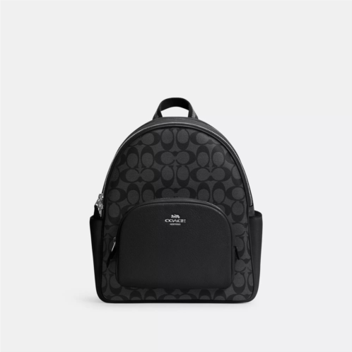 Coach Outlet court backpack in signature canvas