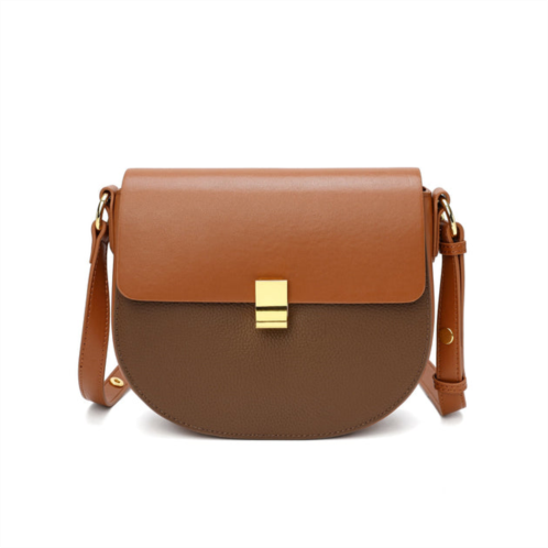 Tiffany & Fred Paris tiffany & fred two tone full-grain crossbody/shoulder bag